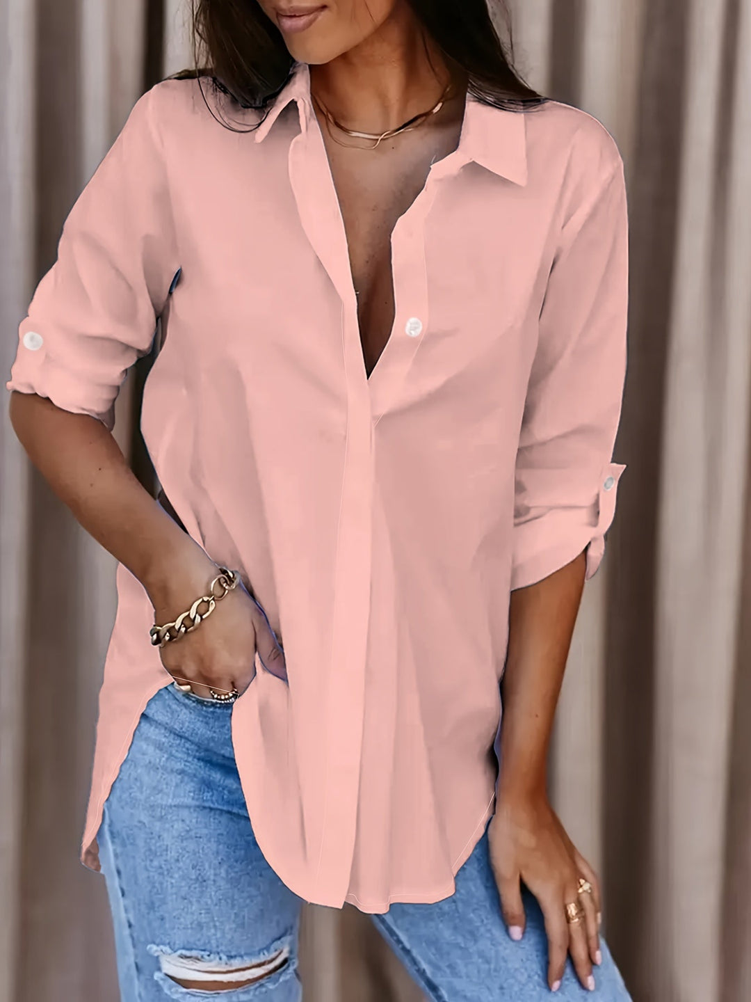 Sylvia | Relaxed Collared Shirt