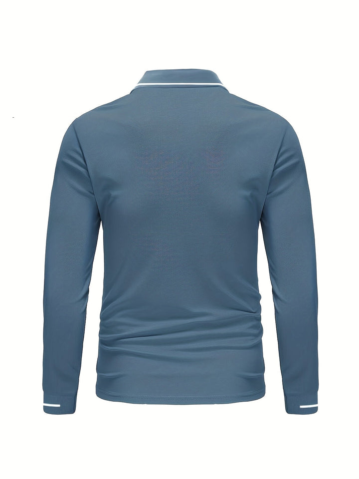 Dalton | Refined Long-Sleeve Polo Shirt