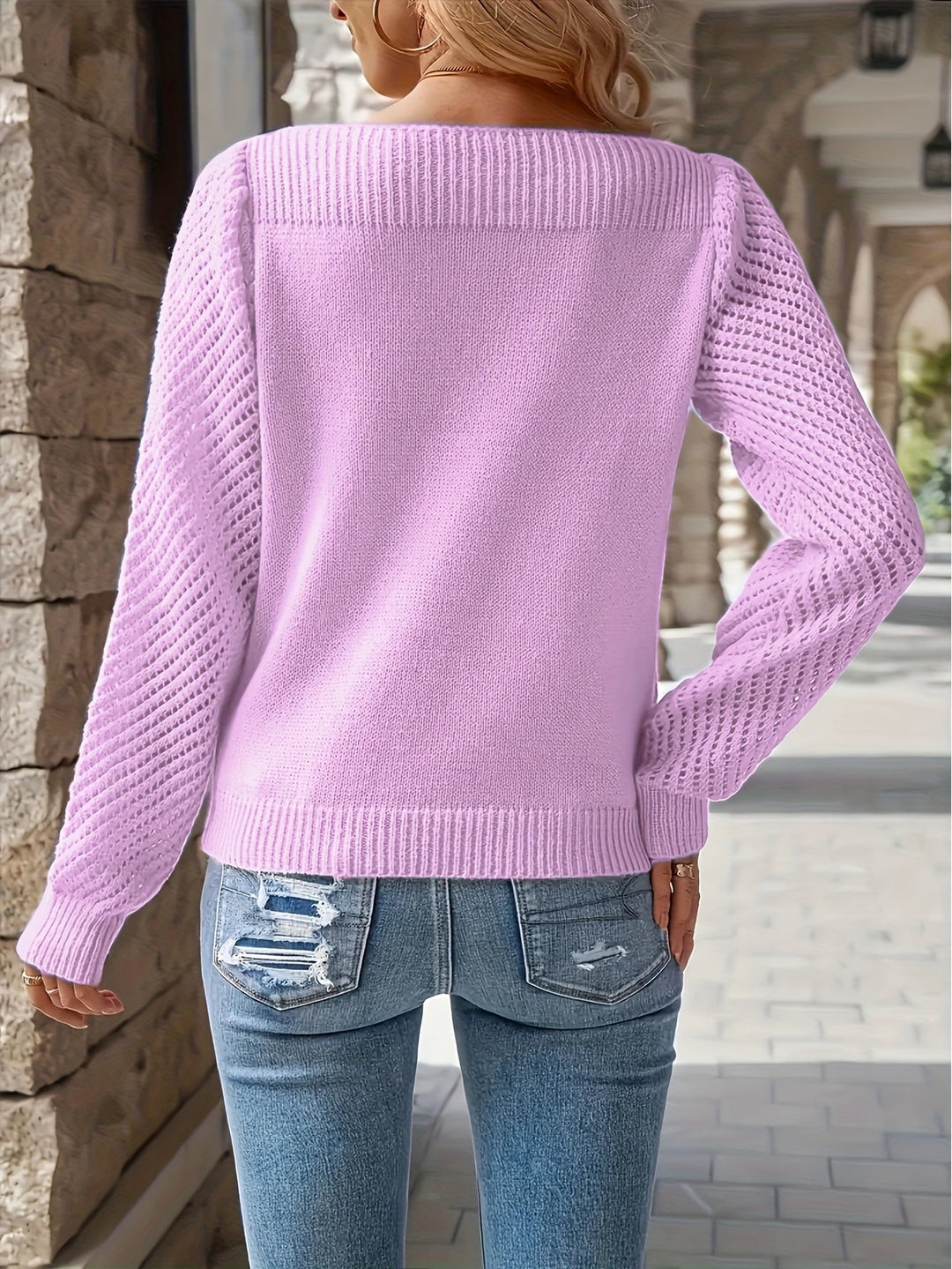 Maisie | Openwork Sleeve Jumper