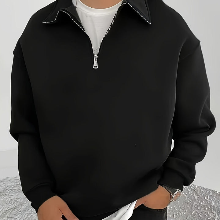 Nathaniel | Cozy Half-Zip Sweatshirt