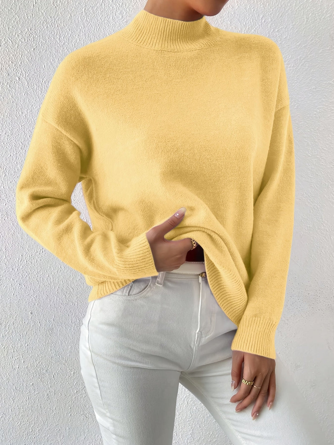 Lorelei | Refined Mock Neck Jumper