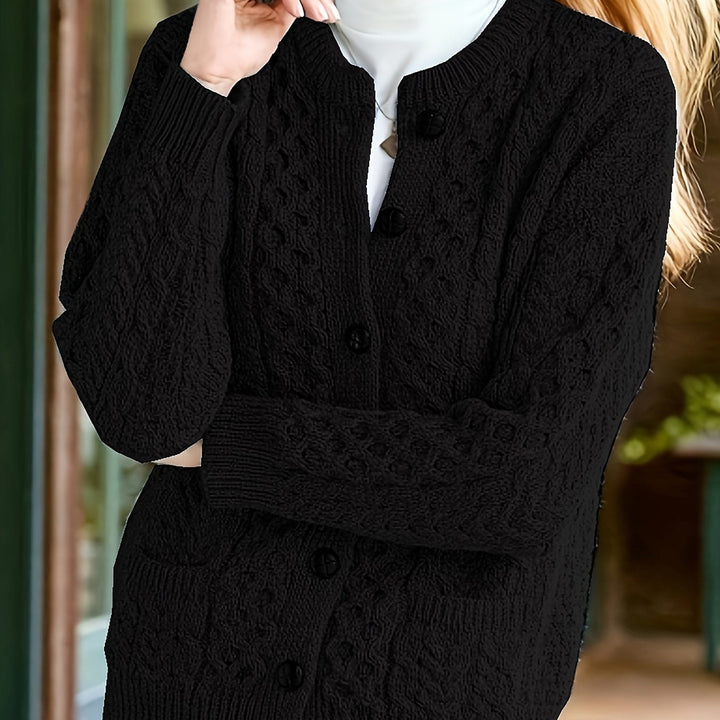 Fern | Textured Button-Front Cardigan
