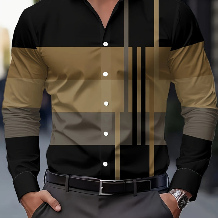 Rueben | Colour-Block Long-Sleeve Shirt