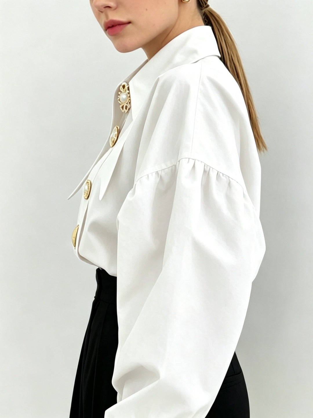 Lucille | Statement Collar Blouse