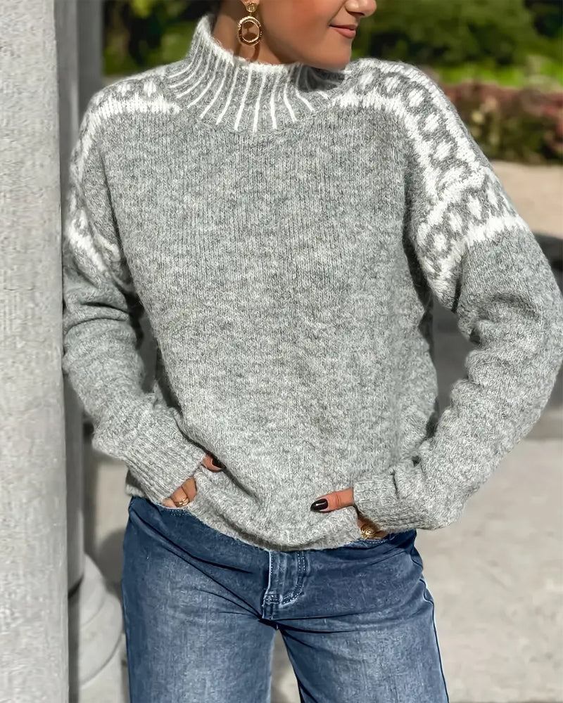 Aurelia | Cozy Patterned Jumper