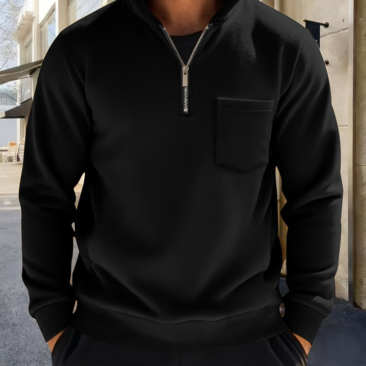 Calvin | Refined Half-Zip Pullover