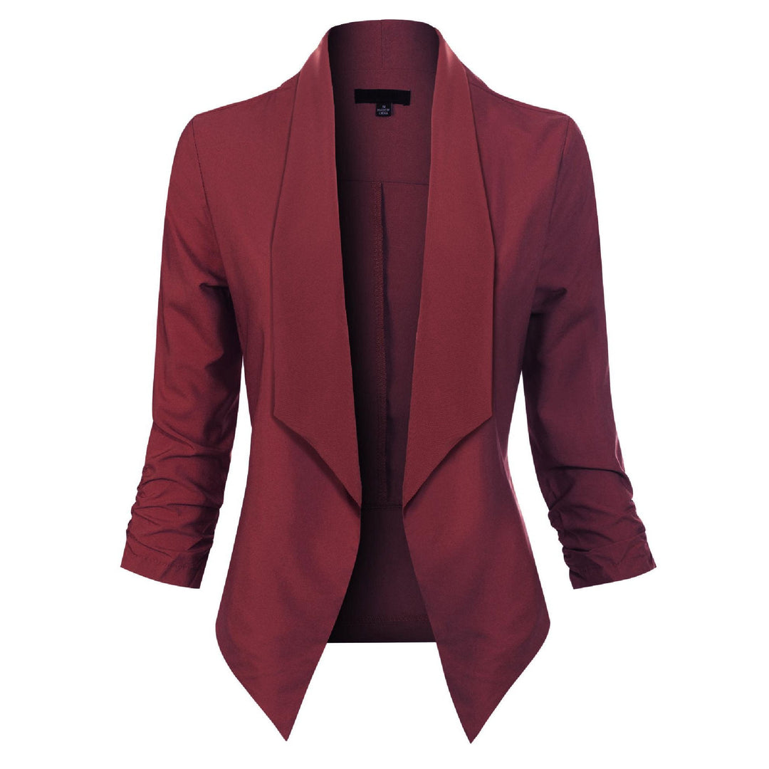 Penelope | Open-Front Draped Blazer