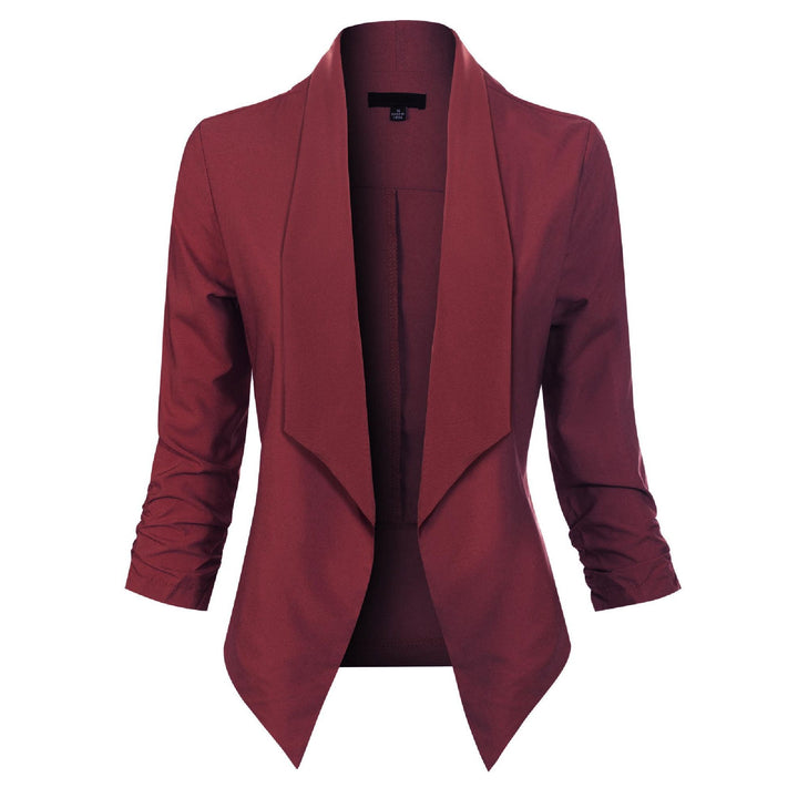 Penelope | Open-Front Draped Blazer