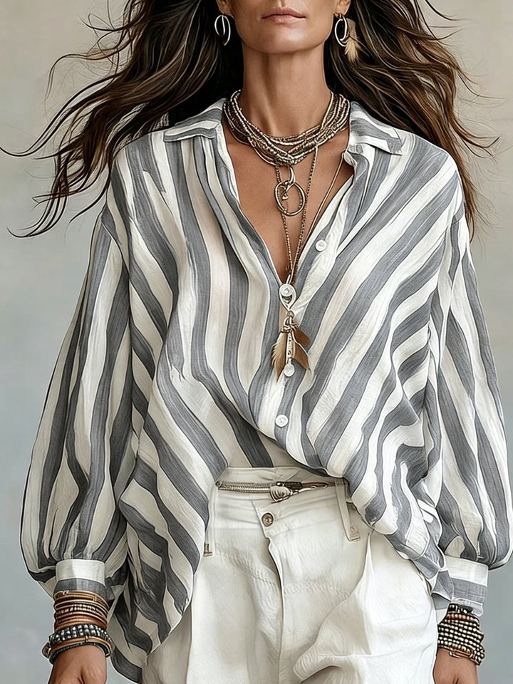 Noreen | Relaxed Striped Shirt