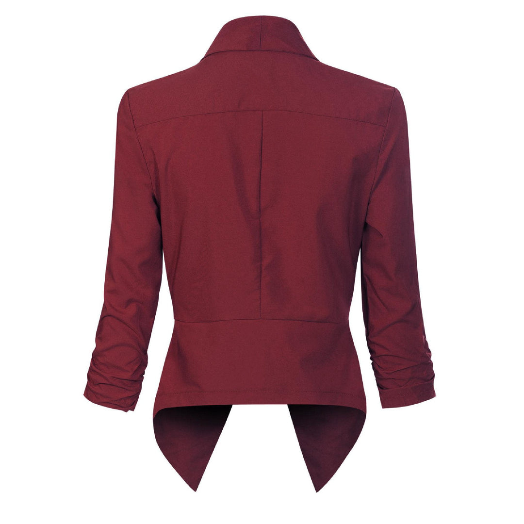 Penelope | Open-Front Draped Blazer
