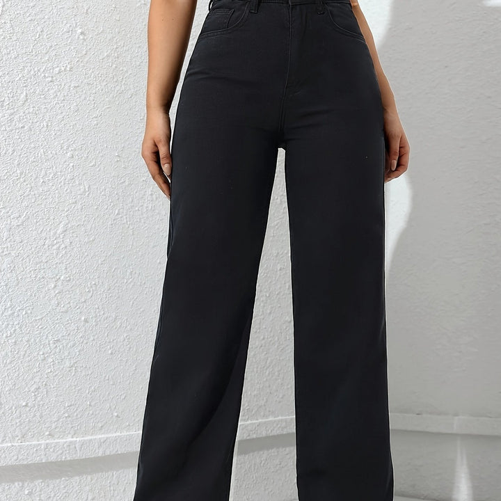 Marguerite Bloom | High-Waisted Wide-Leg Trousers