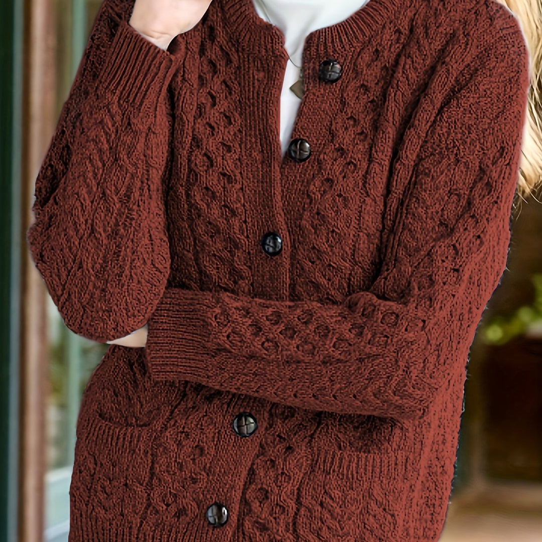 Fern | Textured Button-Front Cardigan