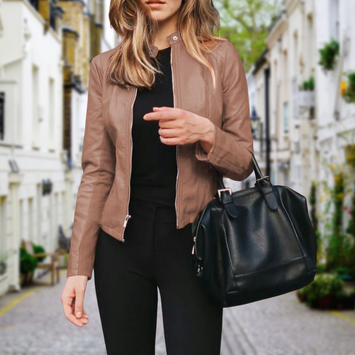 Marisol | Zip-Front Biker Jacket