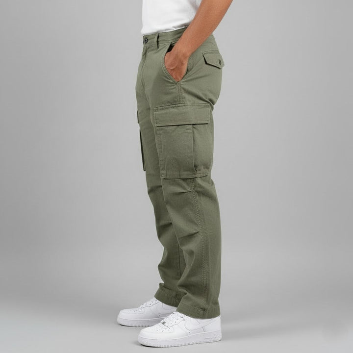 Spencer | Relaxed Fit Cargo Trousers with Side Pockets