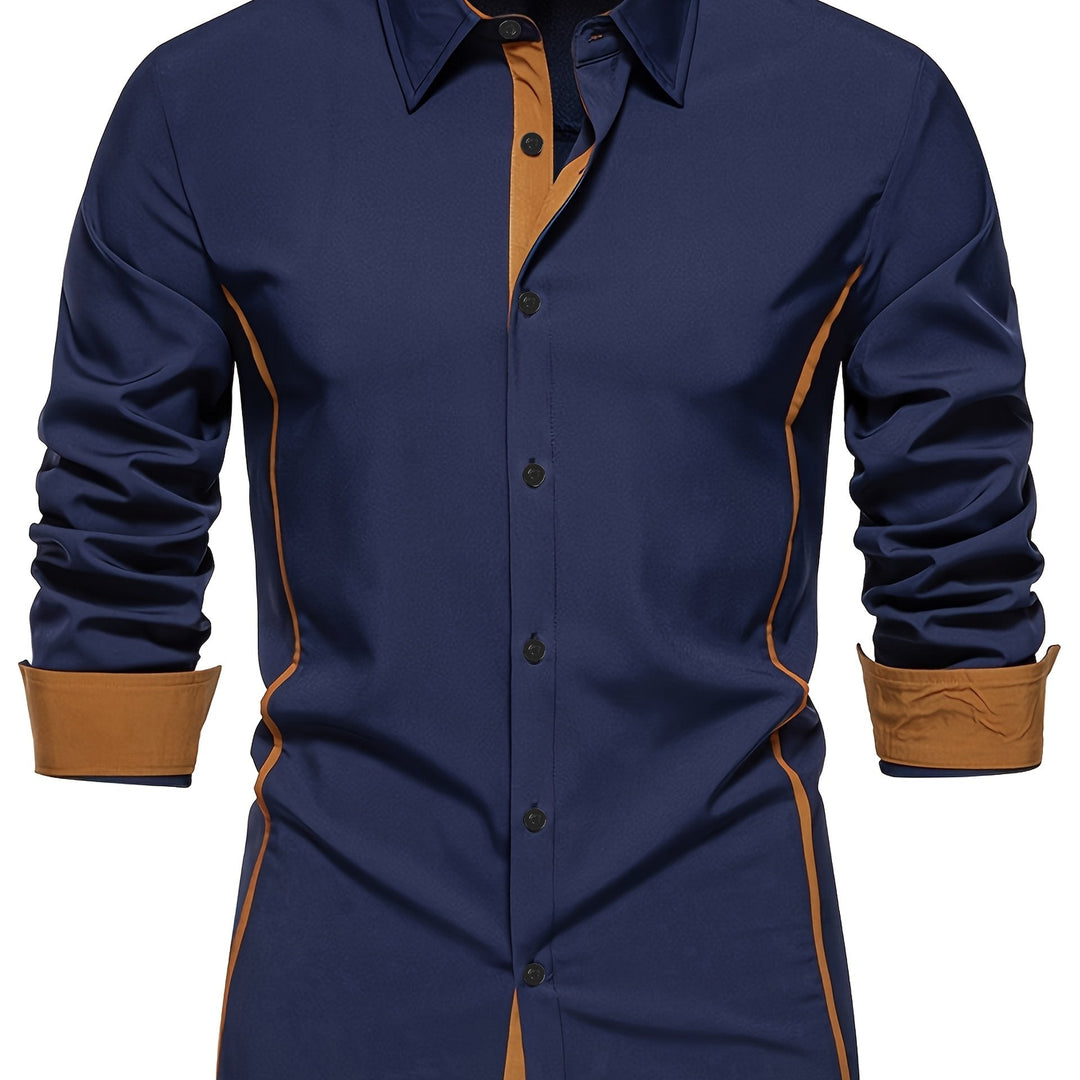 Graham | Contrast-Trim Slim Shirt