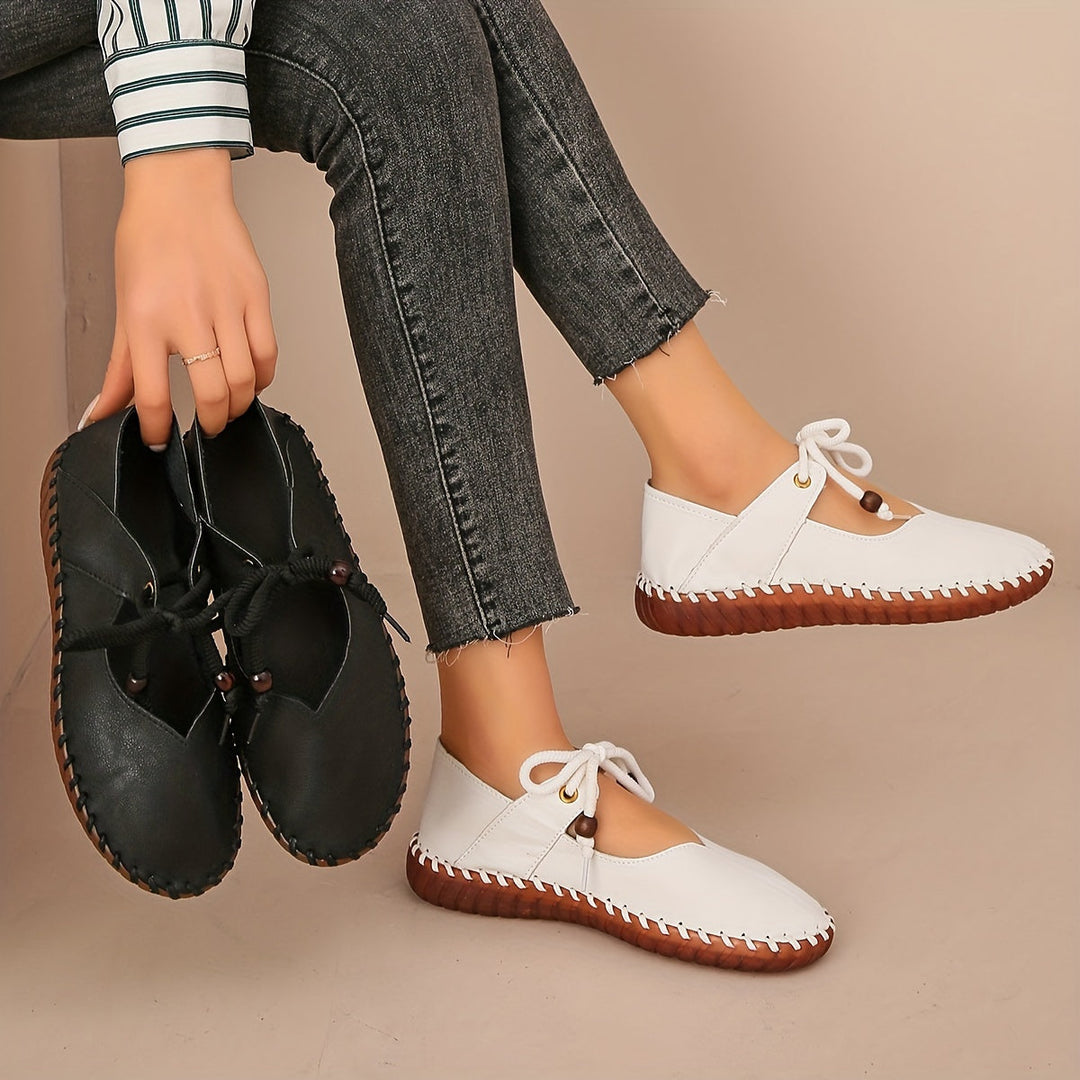 Annette | Handcrafted Lace-Up Flats