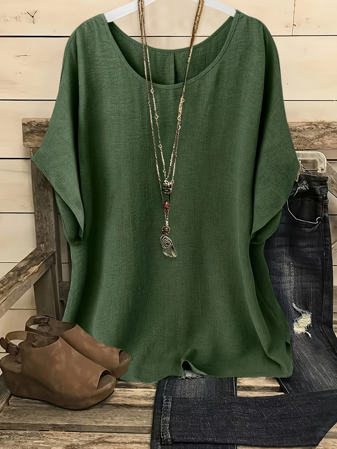 Maeve | Flowy Batwing Blouse