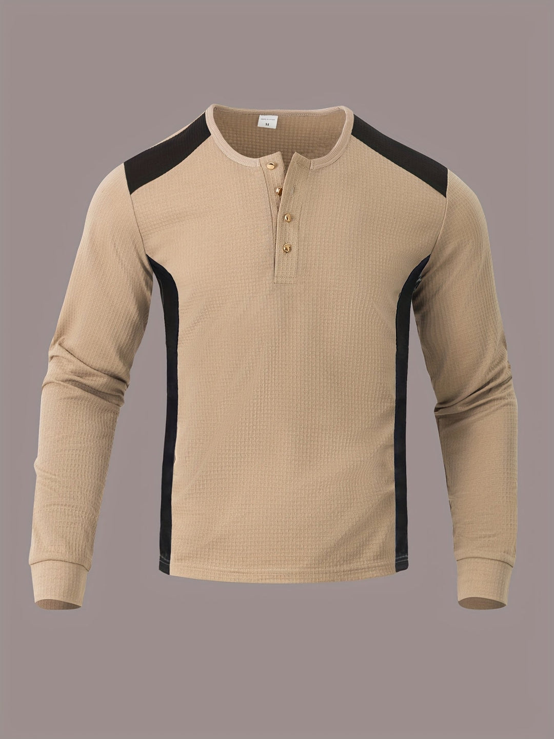 Curtis | Textured Long-Sleeve Henley