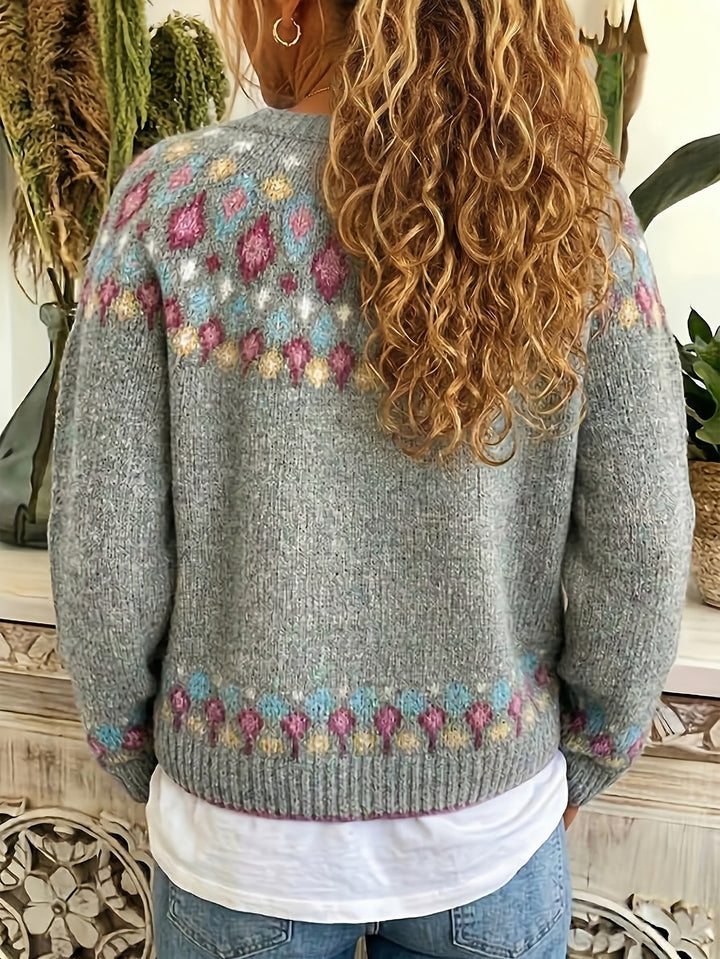 Esme | Nordic Patterned Cardigan