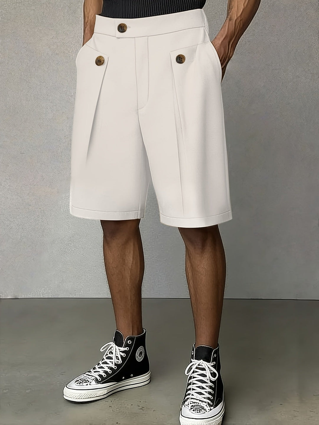 Harlan | Tailored Pleated Shorts