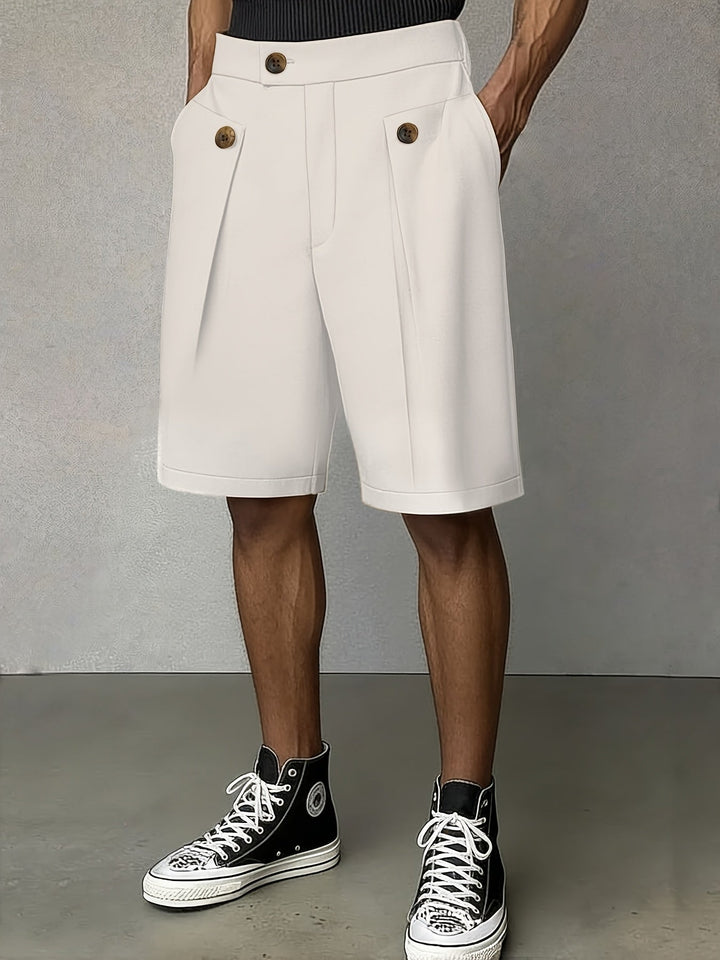 Harlan | Tailored Pleated Shorts