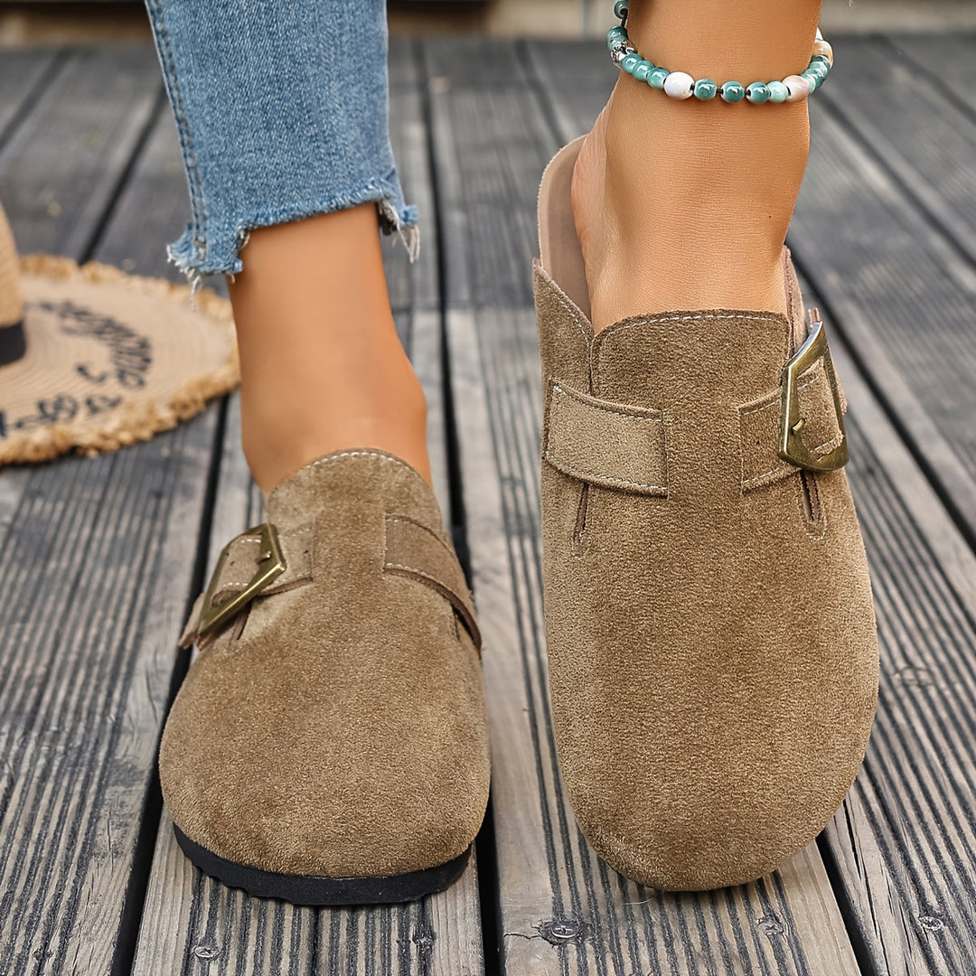 Winona | Buckle-Detail Slip-On Mules