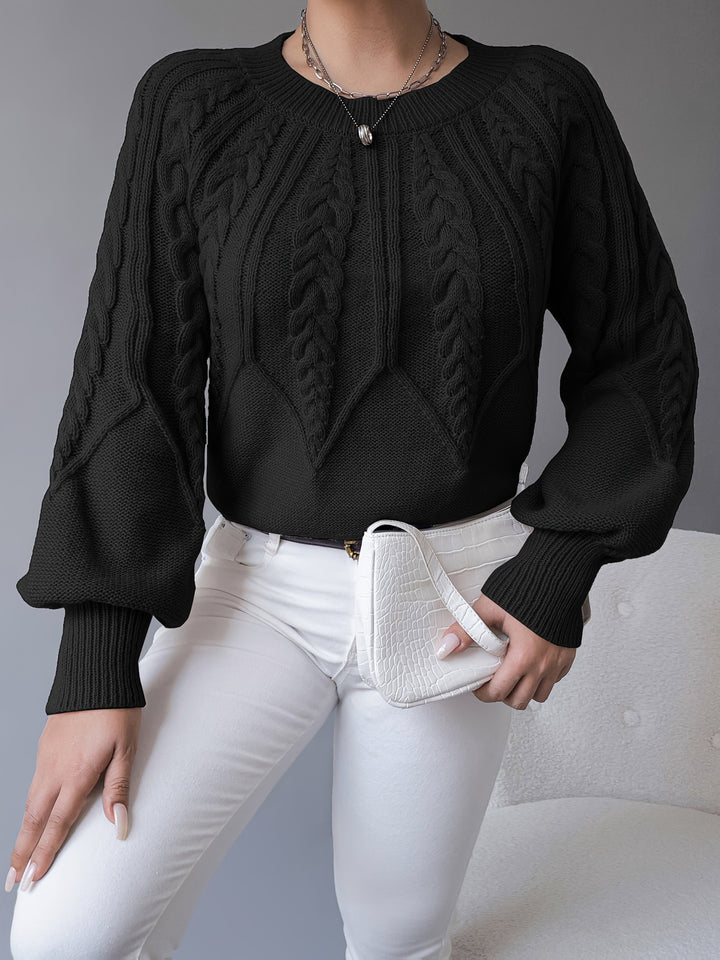 Elsie | Cable-Knit Textured Jumper