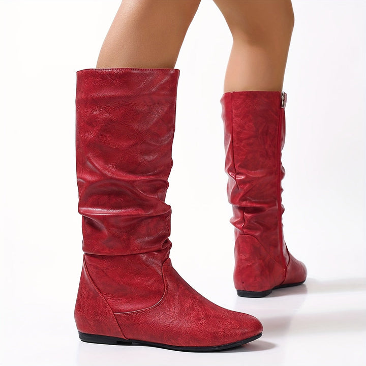Maureen | Slouched Mid-Calf Boots