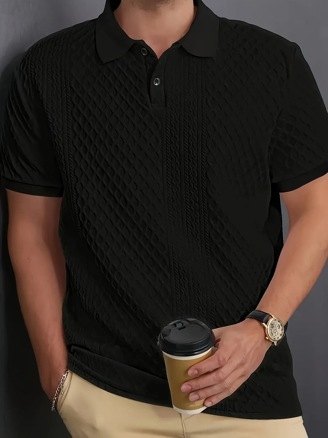 Nathaniel | Refined Textured Polo