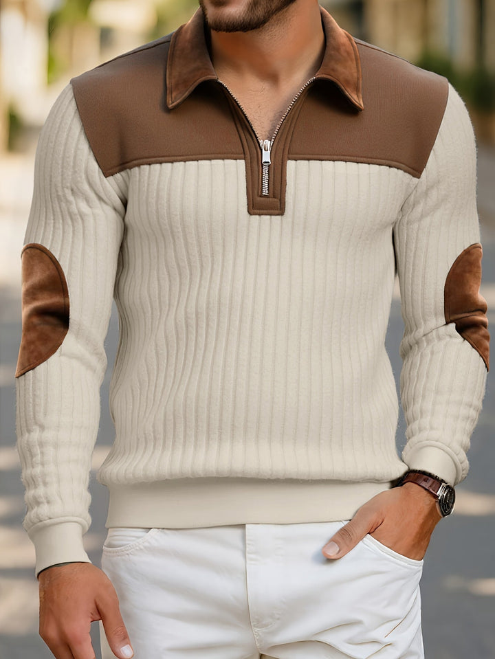 Roland | Two-Tone Quarter-Zip Pullover