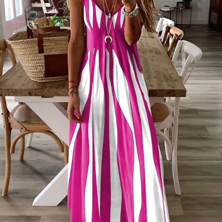 Nadine | Flowing V-Neck Maxi Dress