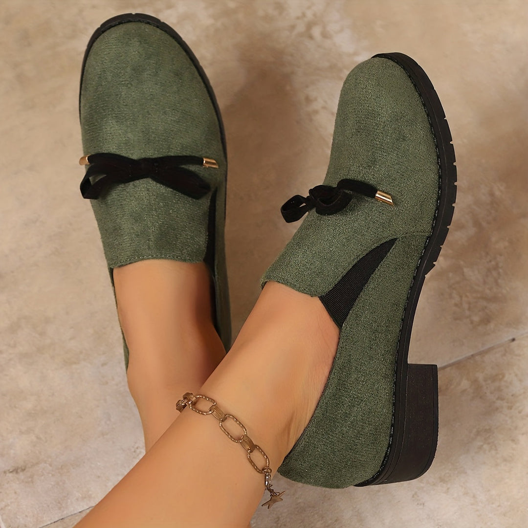 Nadia | Bow-Detail Slip-On Loafers