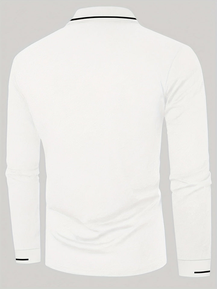 Dalton | Refined Long-Sleeve Polo Shirt