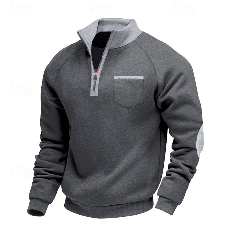 Keith | Quarter-Zip Colour Block Pullover