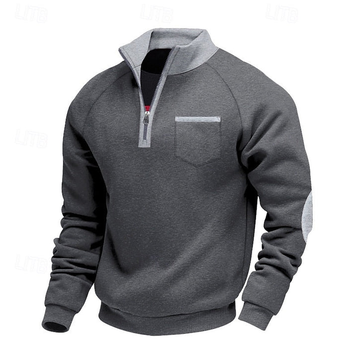 Keith | Quarter-Zip Colour Block Pullover