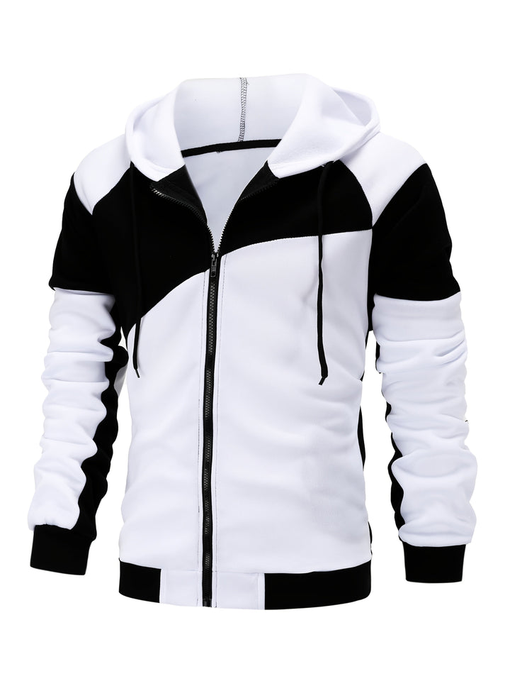 Bryce | colour Block Zip-Up Hooded Jacket