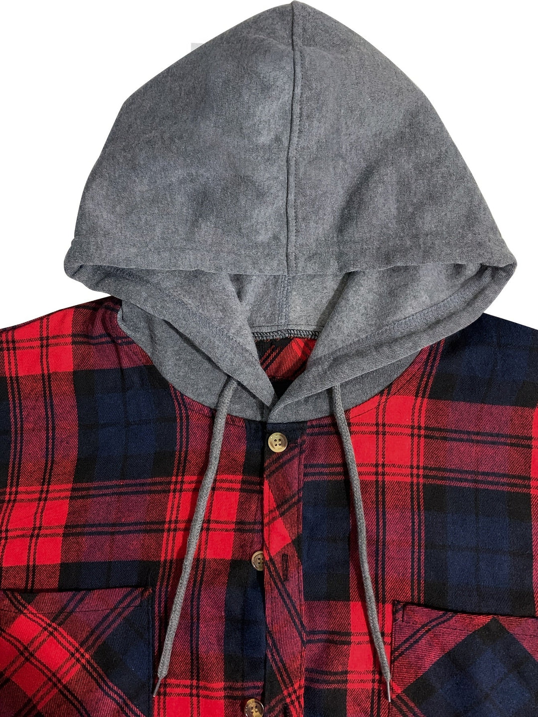Braxton | Checked Hooded Shirt