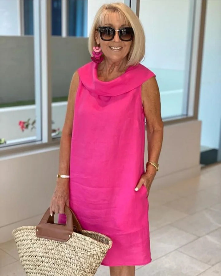 Tonya | Casual Sleeveless Round Neck Dress