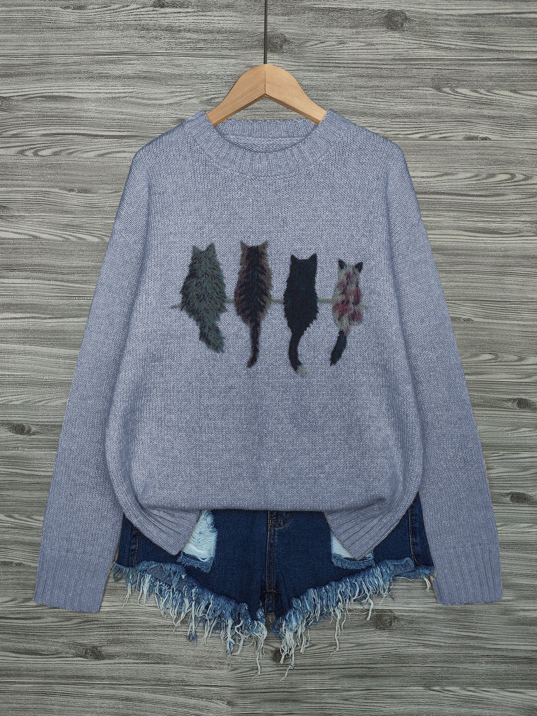 Tamara | Cozy Cat-Print Jumper