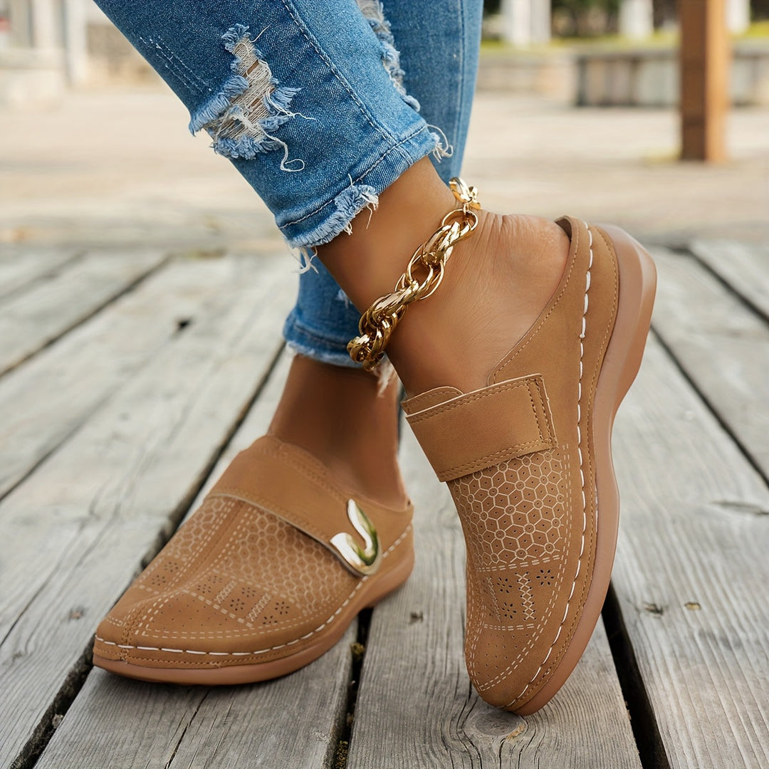 Bernadette | Cushioned Wedge Clogs