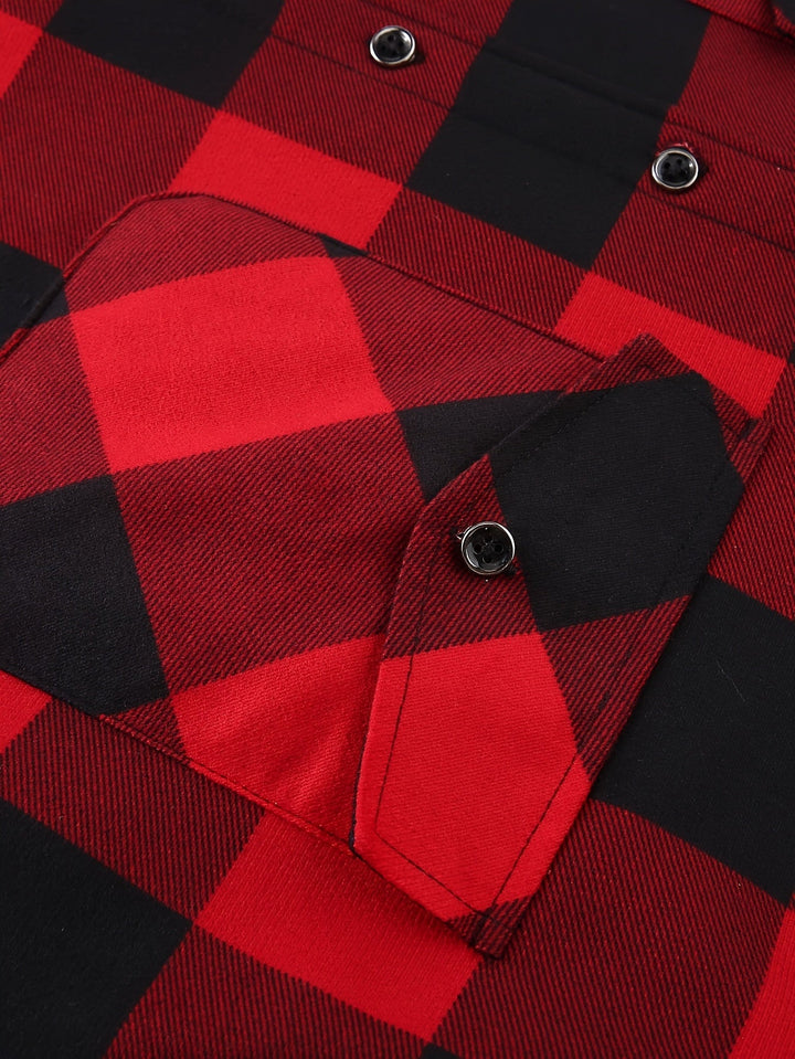 Desmond | Hooded Check Shirt Jacket
