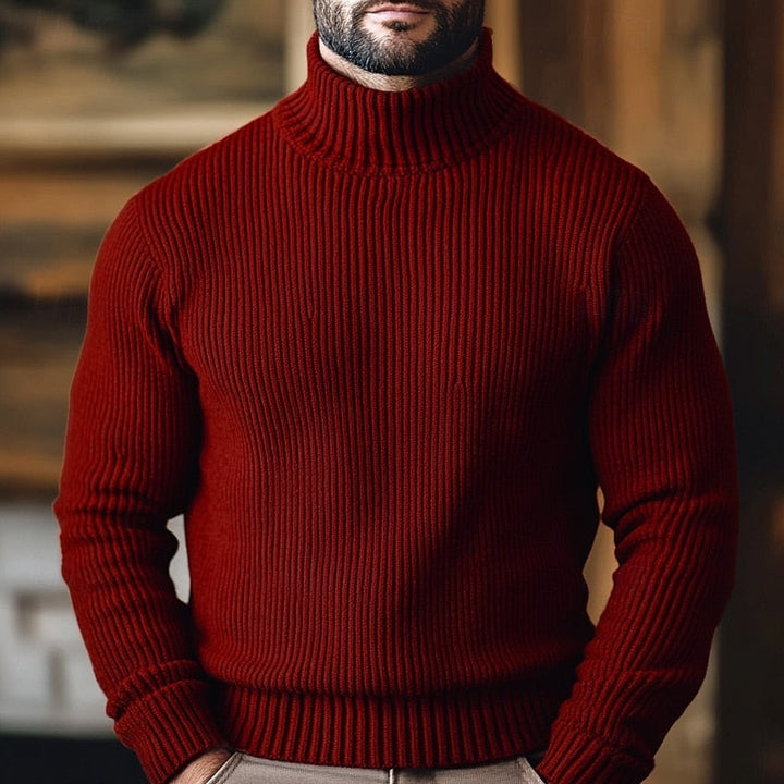 Jonathan | Ribbed Turtleneck Jumper