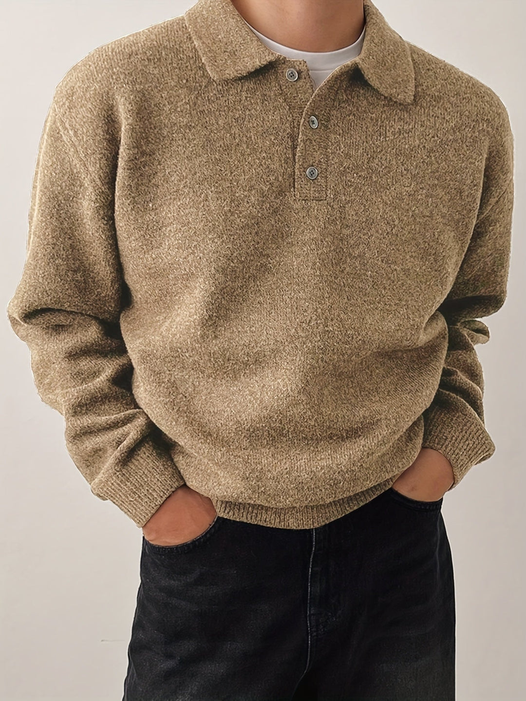 Landon | Refined Polo Collar Jumper