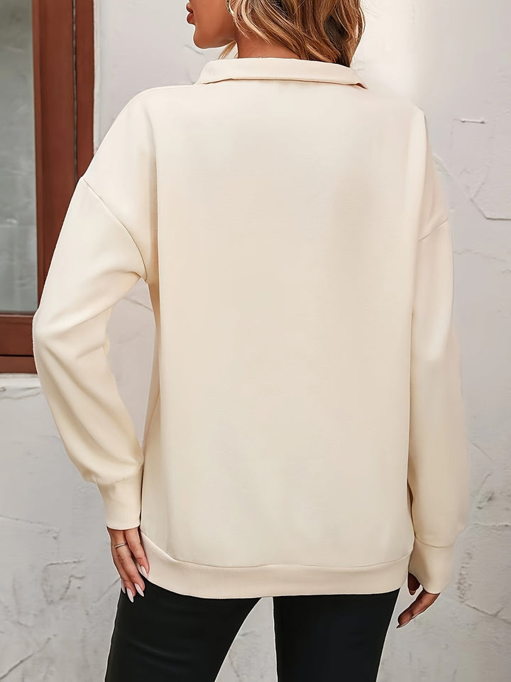 Gwyneth | Relaxed Half-Zip Sweatshirt
