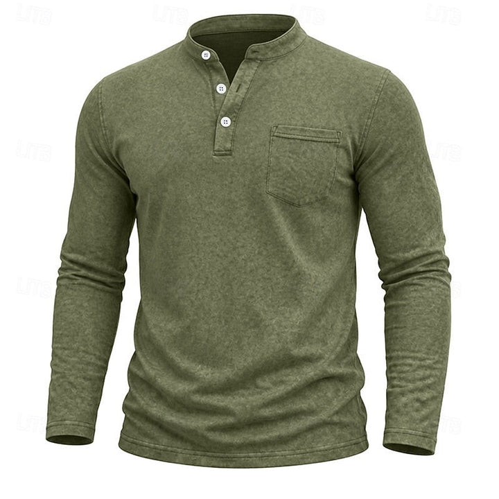 Weston | Classic Henley Long Sleeve Shirt