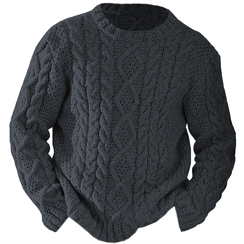 Ellis | Cable Knit Crew Neck Jumper