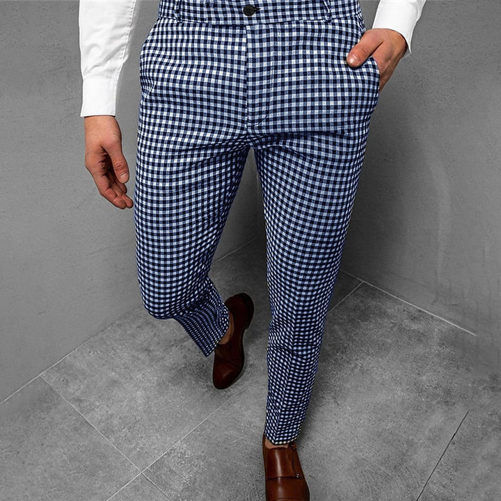Gareth | Tailored Check Trousers