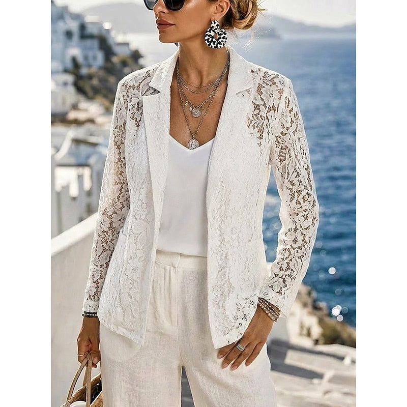 Annalise | Refined Openwork Blazer