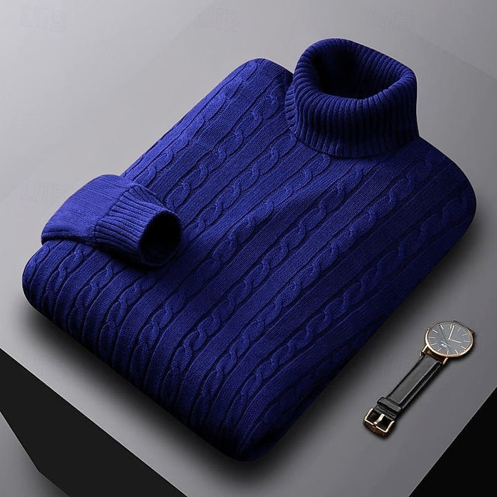 Rhys | Cable Knit Turtleneck Jumper