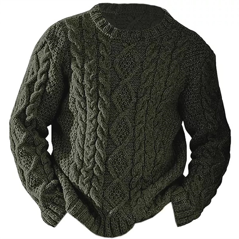 Ellis | Cable Knit Crew Neck Jumper